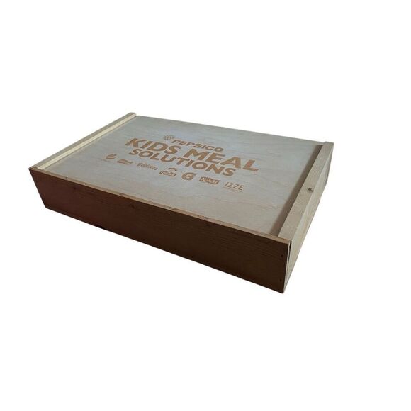 PEPSICO KIDS MEAL SOLUTIONS  PepsiCo Kids Meal Promotional Box Wood Crate - Picture 3 of 3